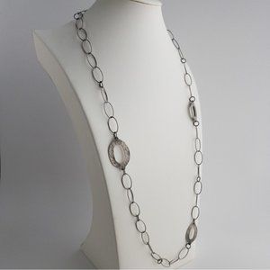 Retired Silpada Sterling Silver Long Chain Link Necklace𝅺